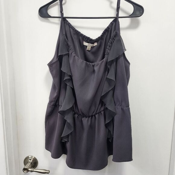 LC Lauren Conrad Tops - Lauren Conrad XL Gray Blouse tank top